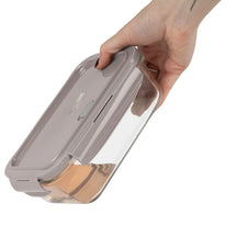 Berlinger Haus Glazen Vershoudbakjes Taupe - 3-delig - 570 ml, 840 ml & 1.18 Liter