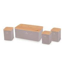 Berlinger Haus Broodtrommel / Brooddoos met Voorraadbussen Taupe - 4-delig