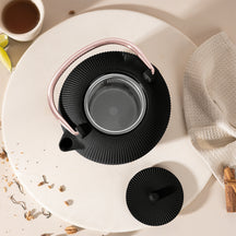 Berlinger Haus Theepot met RVS Filter - Gietijzer Zwart Roségoud - 1 Liter