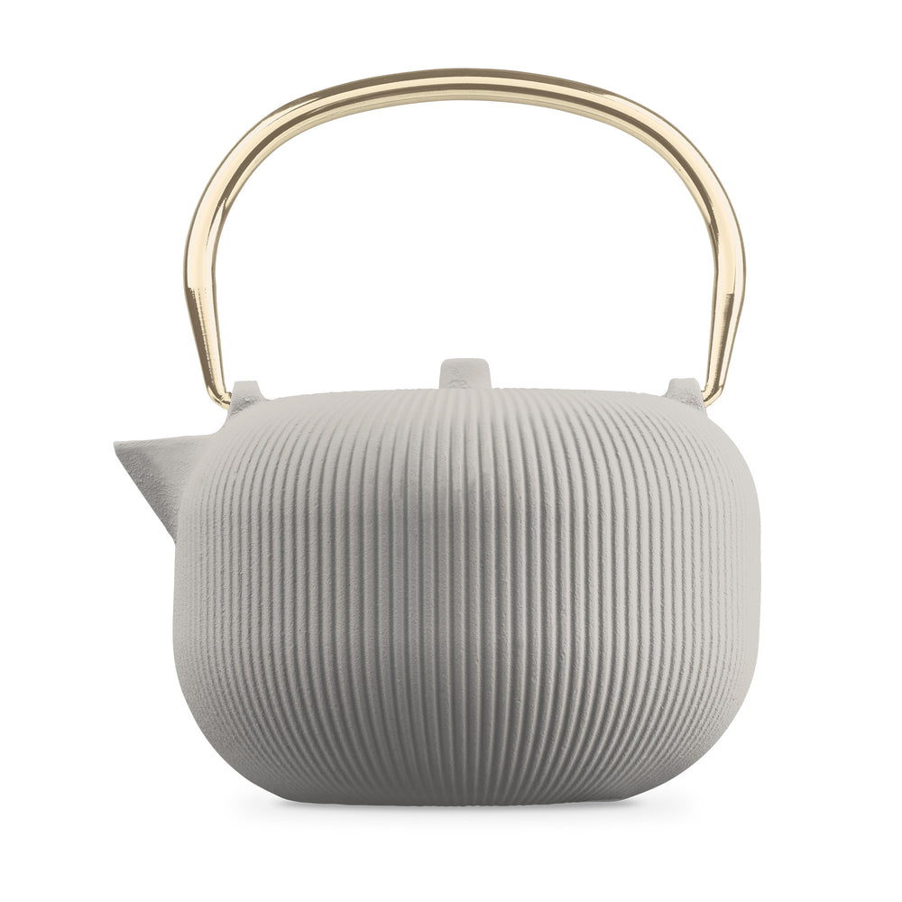 Berlinger Haus Theepot met RVS Filter - Gietijzer Mat Crème - 1 Liter