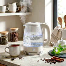 Berlinger Haus Waterkoker Glas Mat Crème - 1.7 Liter - 2200W