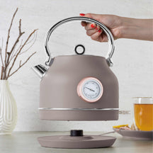 Berlinger Haus Waterkoker Taupe - met Thermometer - 1.7 Liter - 2200W