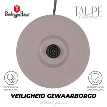 Berlinger Haus Waterkoker Taupe - met Thermometer - 1.7 Liter - 2200W
