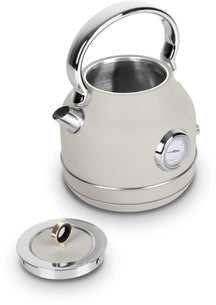 Berlinger Haus Waterkoker Mat Crème - met Thermometer - 1.7 Liter - 2200W