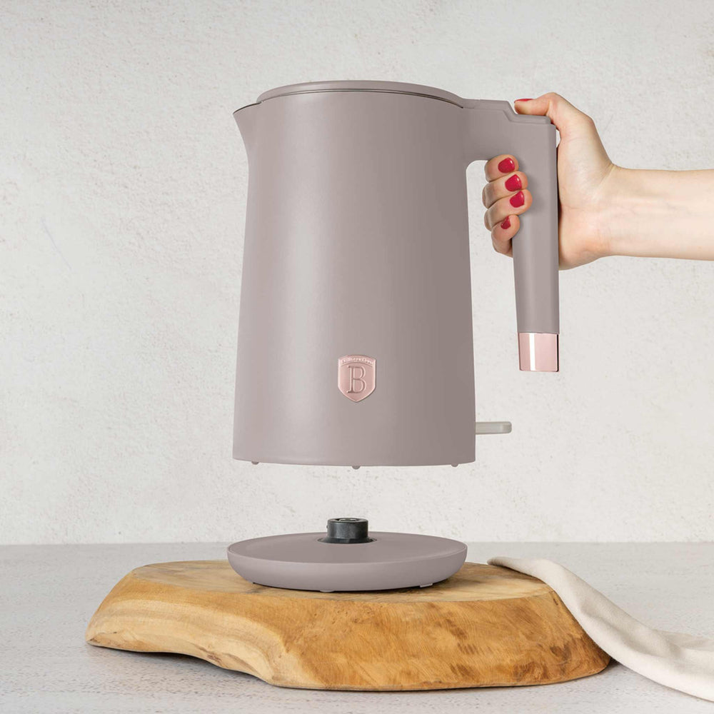 Berlinger Haus Waterkoker Dubbelwandig Taupe - 1.7 Liter - 1800W