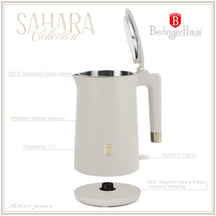 Berlinger Haus Waterkoker Dubbelwandig Mat Crème - 1.7 Liter - 1800W