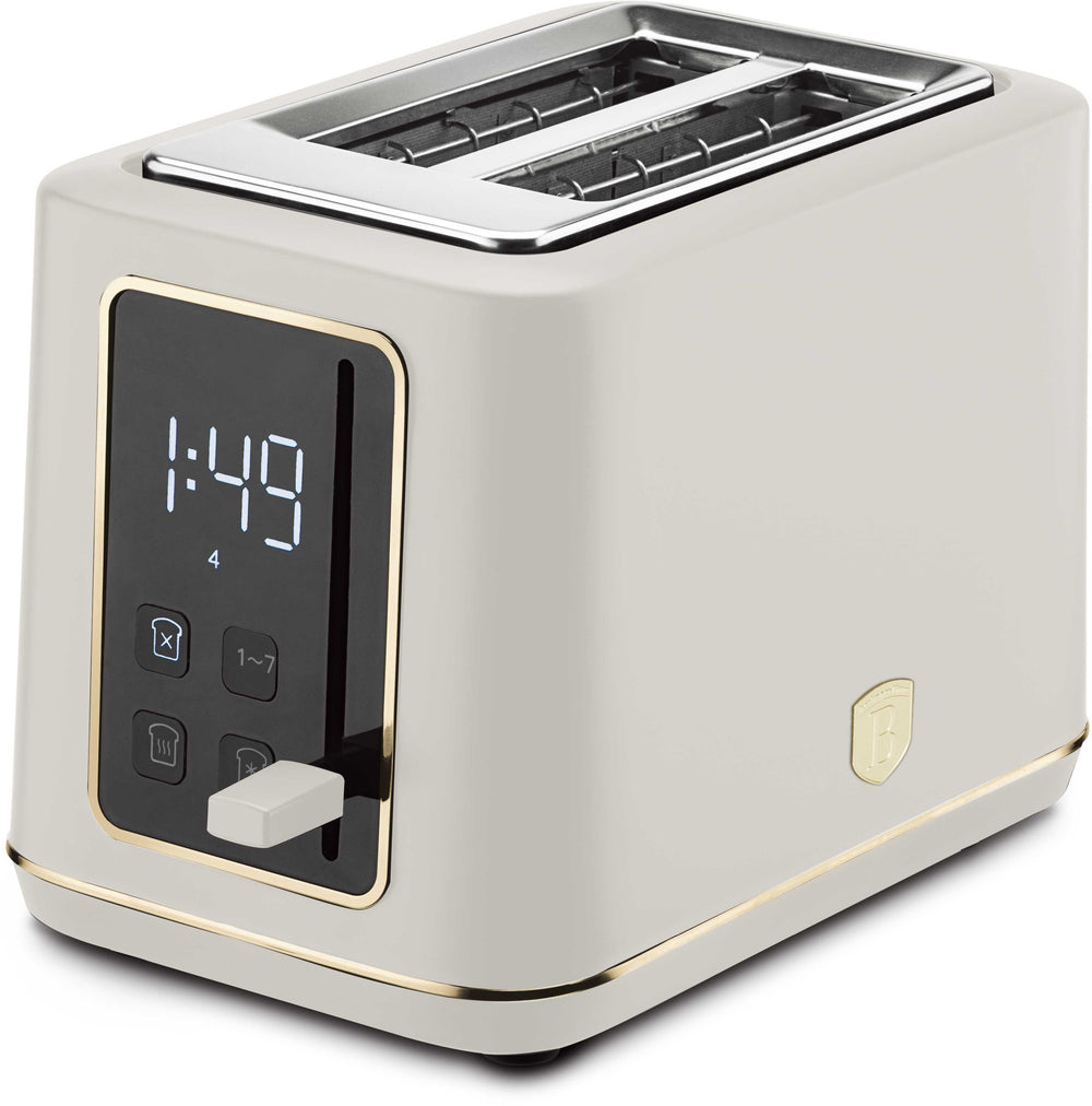 Berlinger Haus Broodrooster Digitaal Mat Crème - 2 Sleuven - 870W
