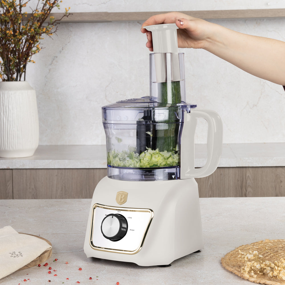 Berlinger Haus Keukenmachine / Foodprocessor 8-in-1 Mat Crème - 500W