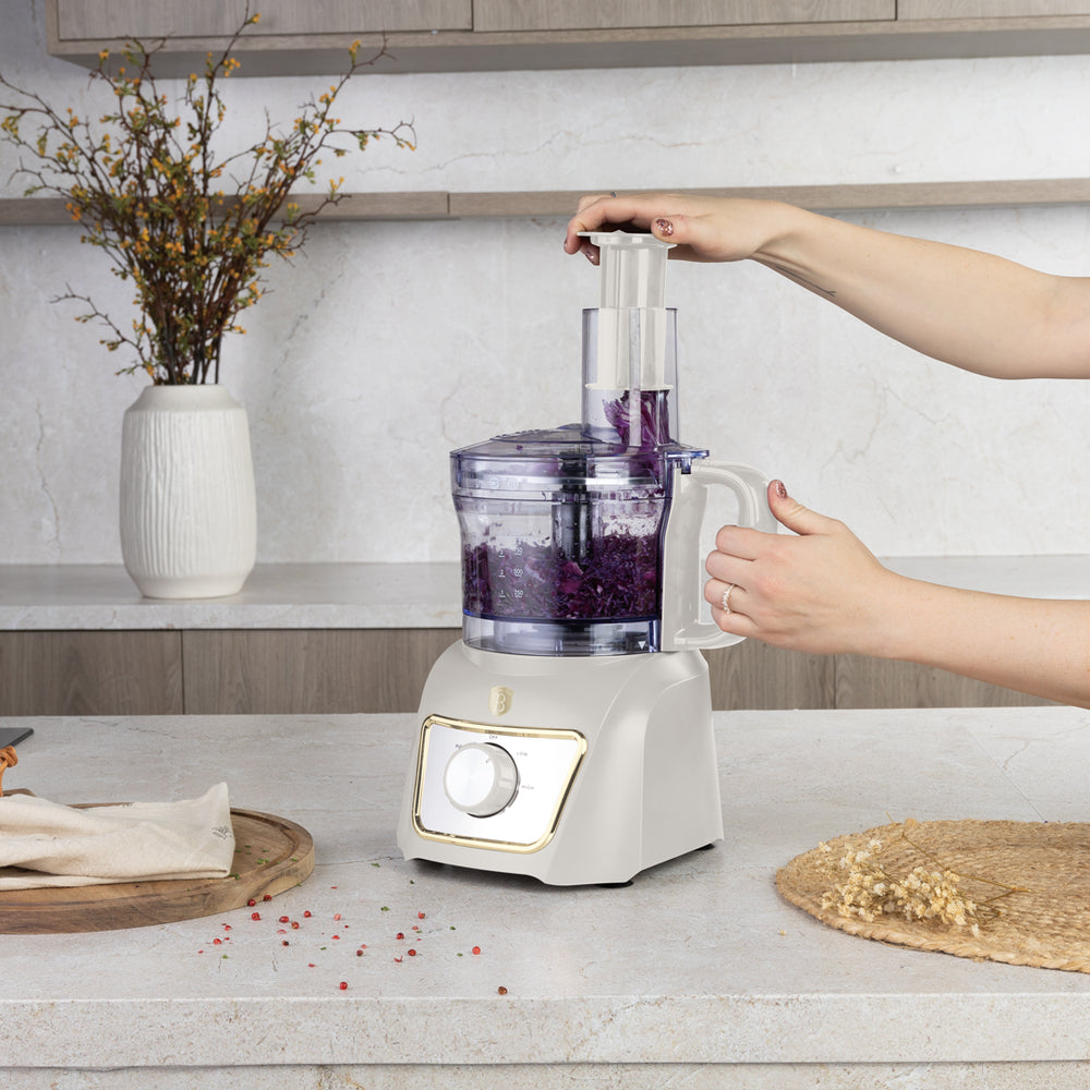 Berlinger Haus Keukenmachine / Foodprocessor 8-in-1 Mat Crème - 500W