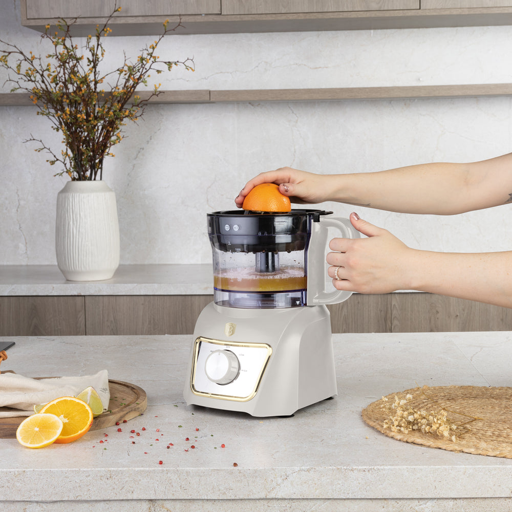 Berlinger Haus Keukenmachine / Foodprocessor 8-in-1 Mat Crème - 500W