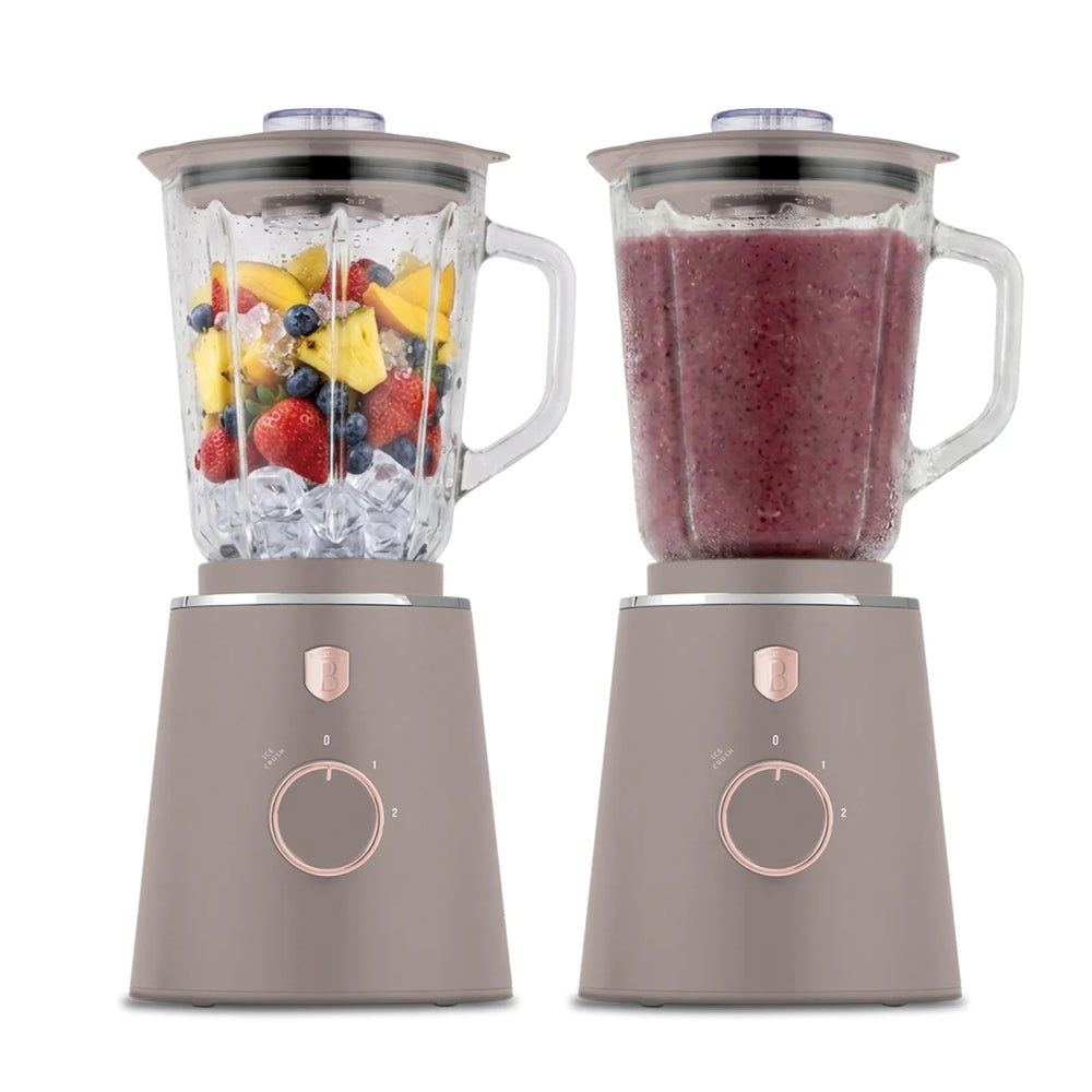 Berlinger Haus Blender Taupe - Glazen Kan - 1.5 Liter - 1000W