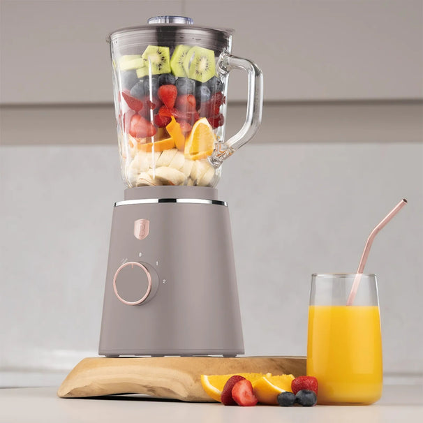 Berlinger Haus Blender Taupe - Glazen Kan - 1.5 Liter - 1000W