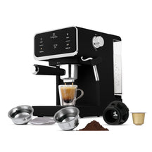 BerlingerHaus Espressomachine / Pistonmachine Digitaal Mat Zwart - 3-in-1 - 20 Bar - 1.0 Liter
