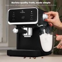 BerlingerHaus Espressomachine / Pistonmachine Digitaal Mat Zwart - 3-in-1 - 20 Bar - 1.0 Liter