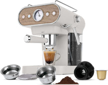 Berlinger Haus Espressomachine / Pistonmachine Digitaal Mat Crème - 3-in-1 - 20 Bar - 1.02Liter