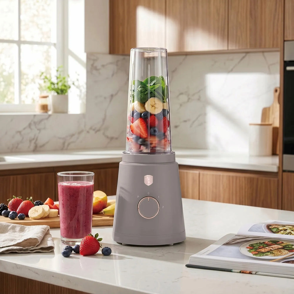 Berlinger Haus Smoothie Blender to Go Taupe - Inclusief 2 Bekers - 320W
