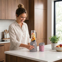 Berlinger Haus Smoothie Blender to Go Taupe - Inclusief 2 Bekers - 320W