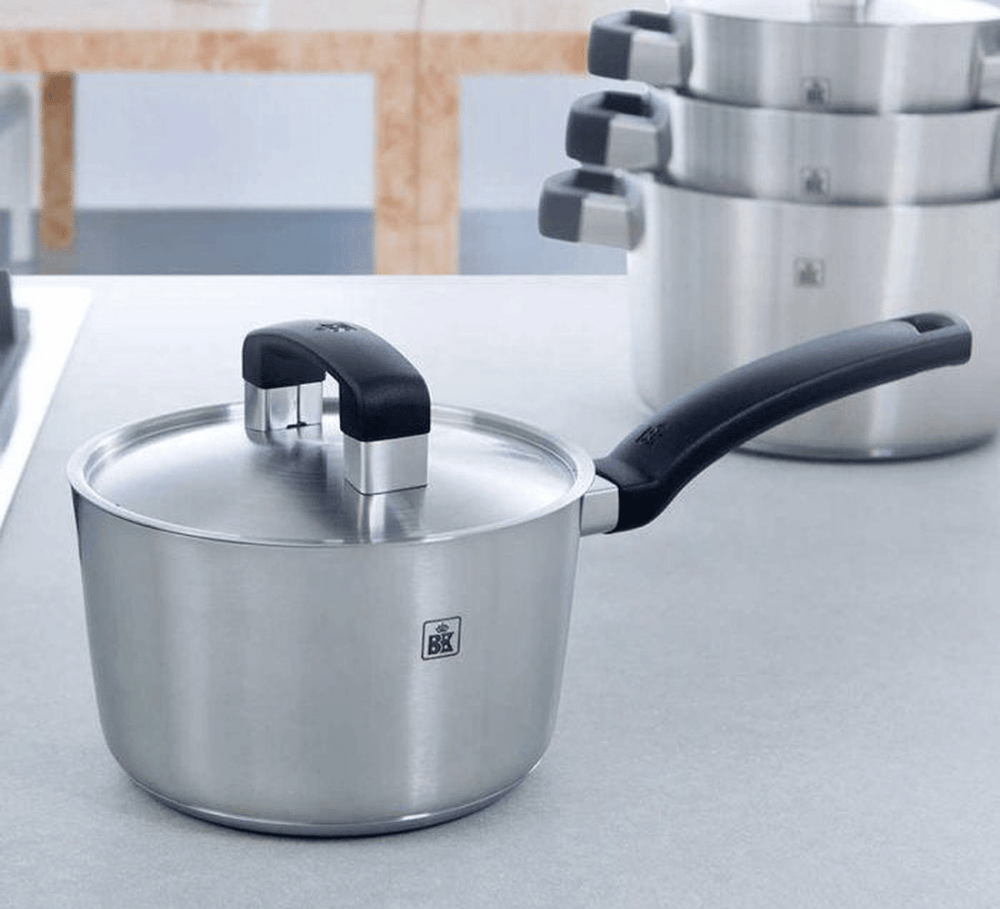 BK Pannenset Conical Cool 5-delig - RVS - Kookpan ø 16, 18, 20, 24 cm & Steelpan ø 16 cm