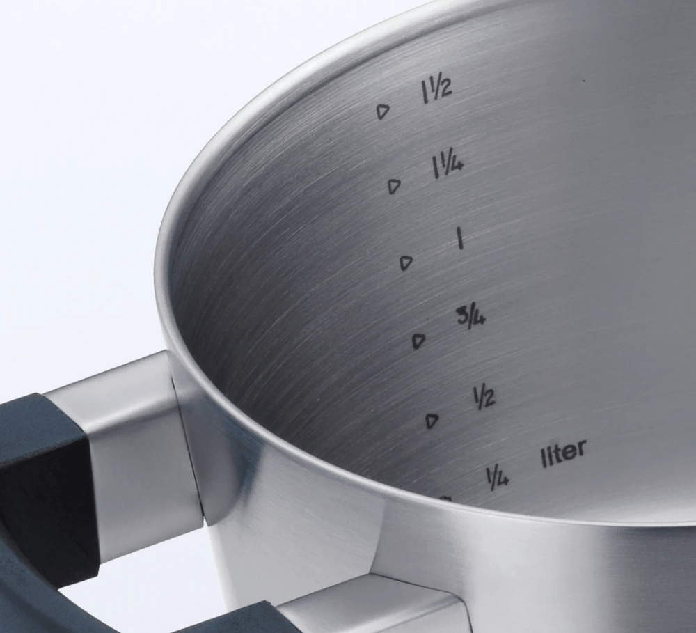 BK Pannenset Conical Cool 5-delig - RVS - Kookpan ø 16, 18, 20, 24 cm & Steelpan ø 16 cm