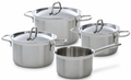 BK Pannenset Marmite 4-delig - RVS - Kookpan ø 16, 18, 20 cm & Steelpan ø 16 cm