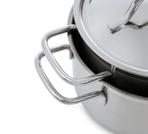 BK Pannenset Marmite 4-delig - RVS - Kookpan ø 16, 18, 20 cm & Steelpan ø 16 cm