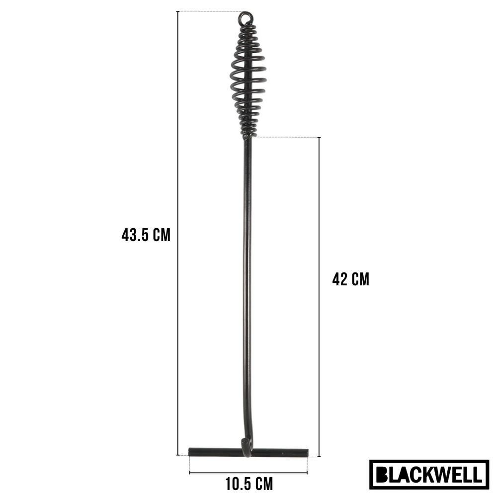 Blackwell Dutch Oven BBQ Gietijzer Set 4-Delig Braadpan + Lifter, Koekenpan ø 20 cm & Steelpan 18 cm - geschikt voor alle warmtebronnen - zonder anti-aanbaklaag