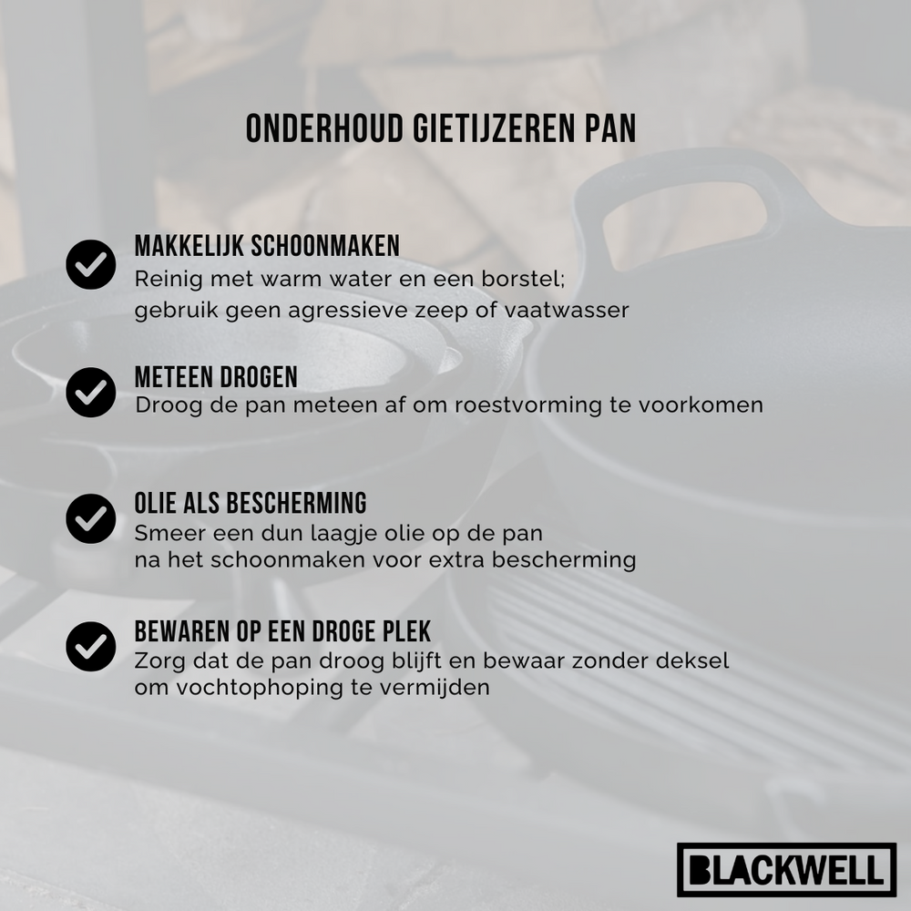 Blackwell Braadpan Cast Iron Gietijzer ø 24 cm
