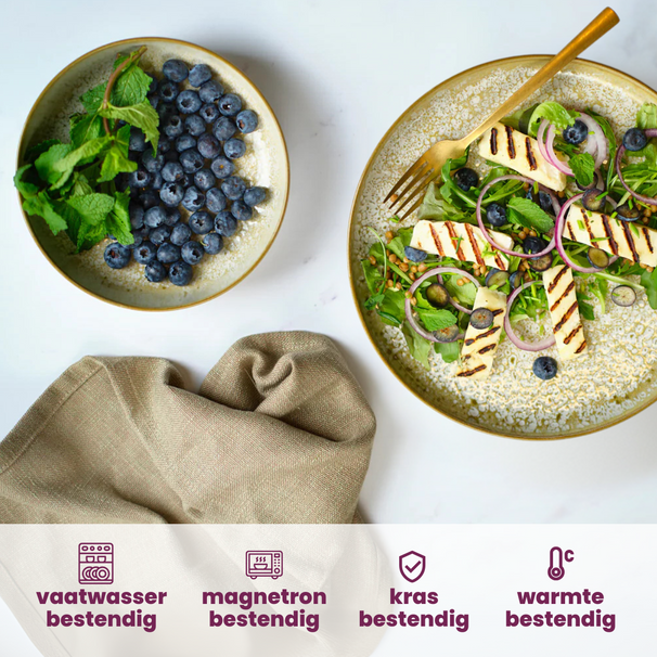 Cosy & Trendy Serviesset Baltic Luna 18-delig / 6 personen - 6 dinerborden, 6 ontbijtborden en 6 kommen