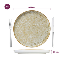 Cosy & Trendy Serviesset Baltic Luna 18-delig / 6 personen - 6 dinerborden, 6 ontbijtborden en 6 kommen