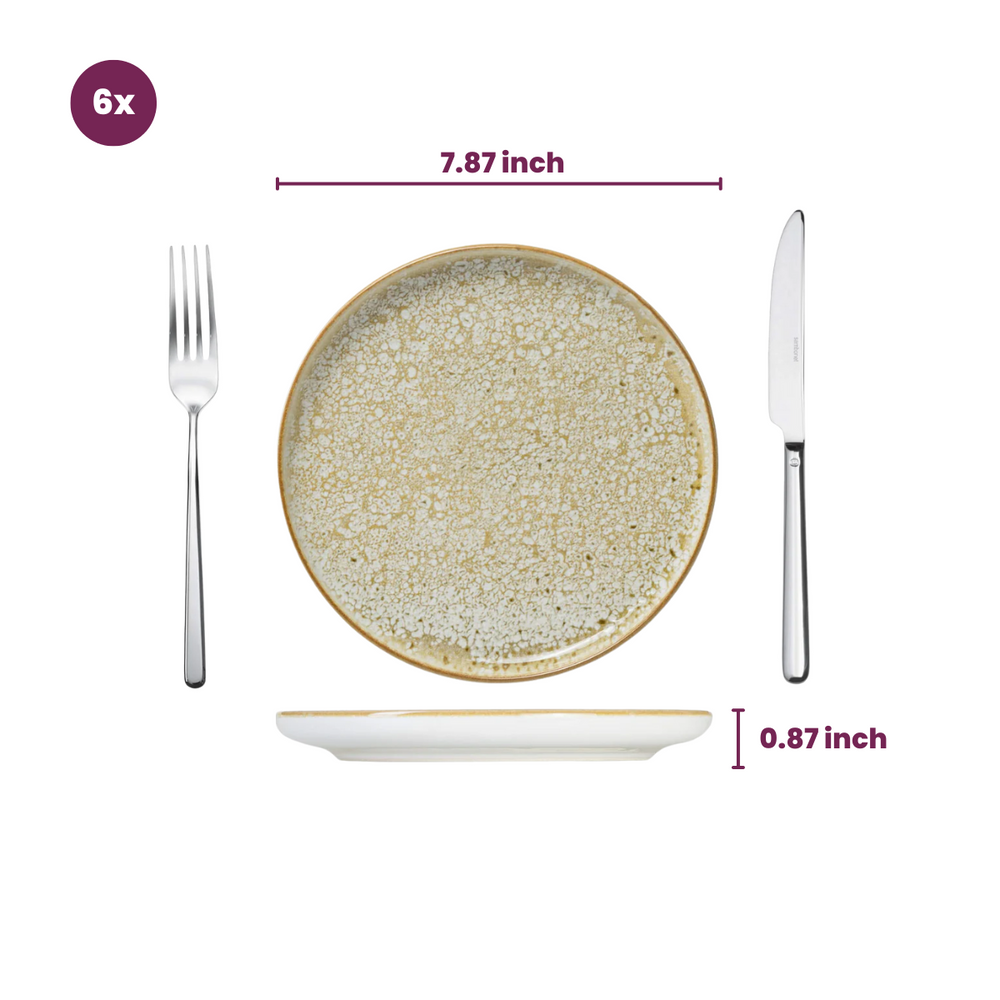Cosy & Trendy Ontbijtborden / Dessertborden - Baltic Luna ø 20 cm - 6 stuks
