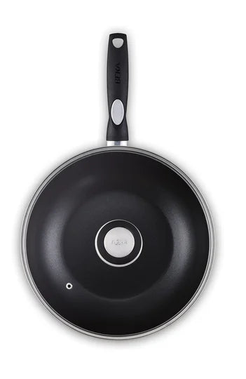 Beka Wokpan met glazen deksel Pro Induc ø 28 cm - keramische anti-aanbaklaag