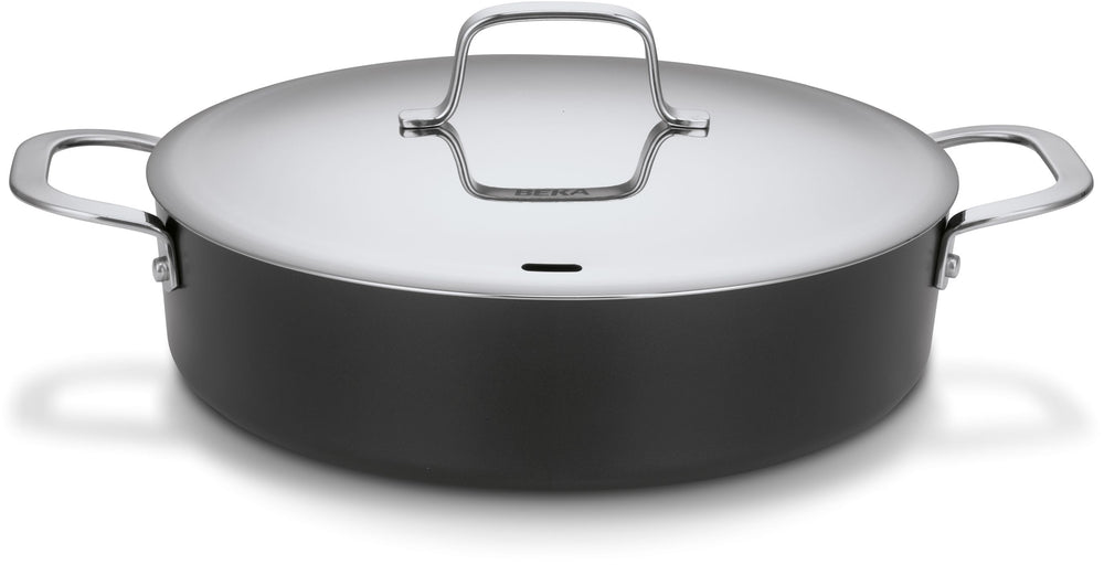 Beka Hapjespan / Sauteerpan met deksel Maestro Alu ø 28 cm - keramische anti-aanbaklaag