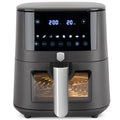 BerlingerHaus Airfryer XL Mat Antraciet - met Kijkvenster - 5 Liter - 1400W