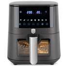 BerlingerHaus Airfryer XL Mat Antraciet - met Kijkvenster - 5 Liter - 1400W
