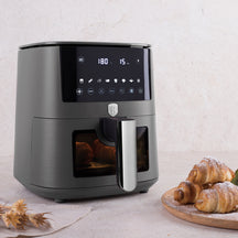 BerlingerHaus Airfryer XL Mat Antraciet - met Kijkvenster - 5 Liter - 1400W