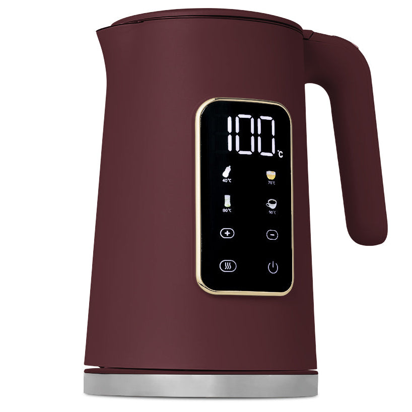 BerlingerHaus Waterkoker Digitaal Mat Bordeaux - Temperatuurinstelling - 1.7 Liter - 2200W