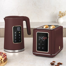 BerlingerHaus Waterkoker Digitaal Mat Bordeaux - Temperatuurinstelling - 1.7 Liter - 2200W