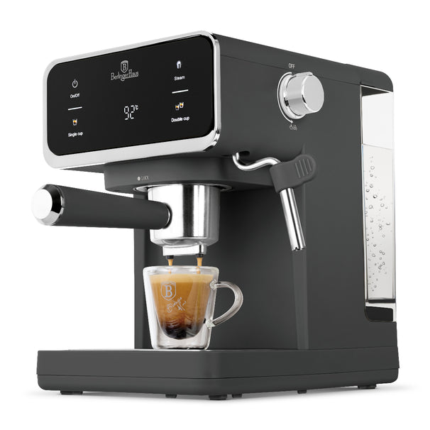 BerlingerHaus Espressomachine / Pistonmachine Digitaal Mat Antraciet - 3-in-1 - 20 Bar - 1.0 Liter