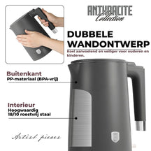 BerlingerHaus Waterkoker Dubbelwandig Mat Antraciet - 1.7 Liter - 1800W