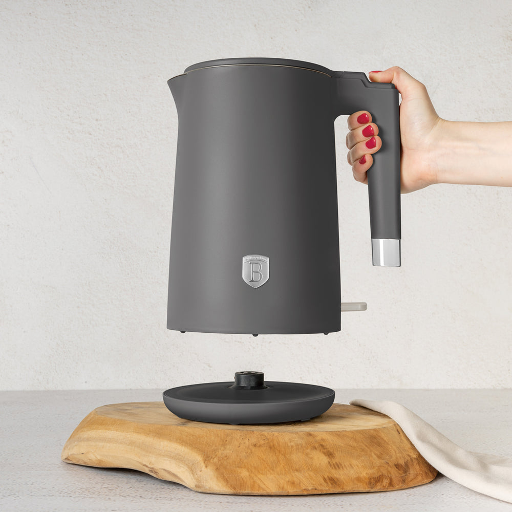 BerlingerHaus Waterkoker Dubbelwandig Mat Antraciet - 1.7 Liter - 1800W