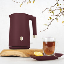 BerlingerHaus Waterkoker Dubbelwandig Mat Bordeaux - 1.7 Liter - 1800W