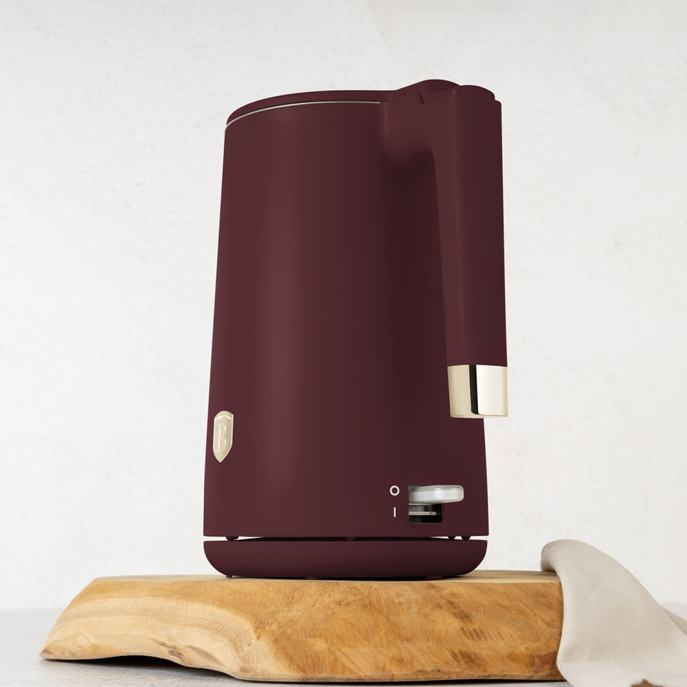 BerlingerHaus Waterkoker Dubbelwandig Mat Bordeaux - 1.7 Liter - 1800W