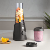 BerlingerHaus Smoothie Blender to Go Mat Antraciet - Inclusief 2 Bekers - 320W