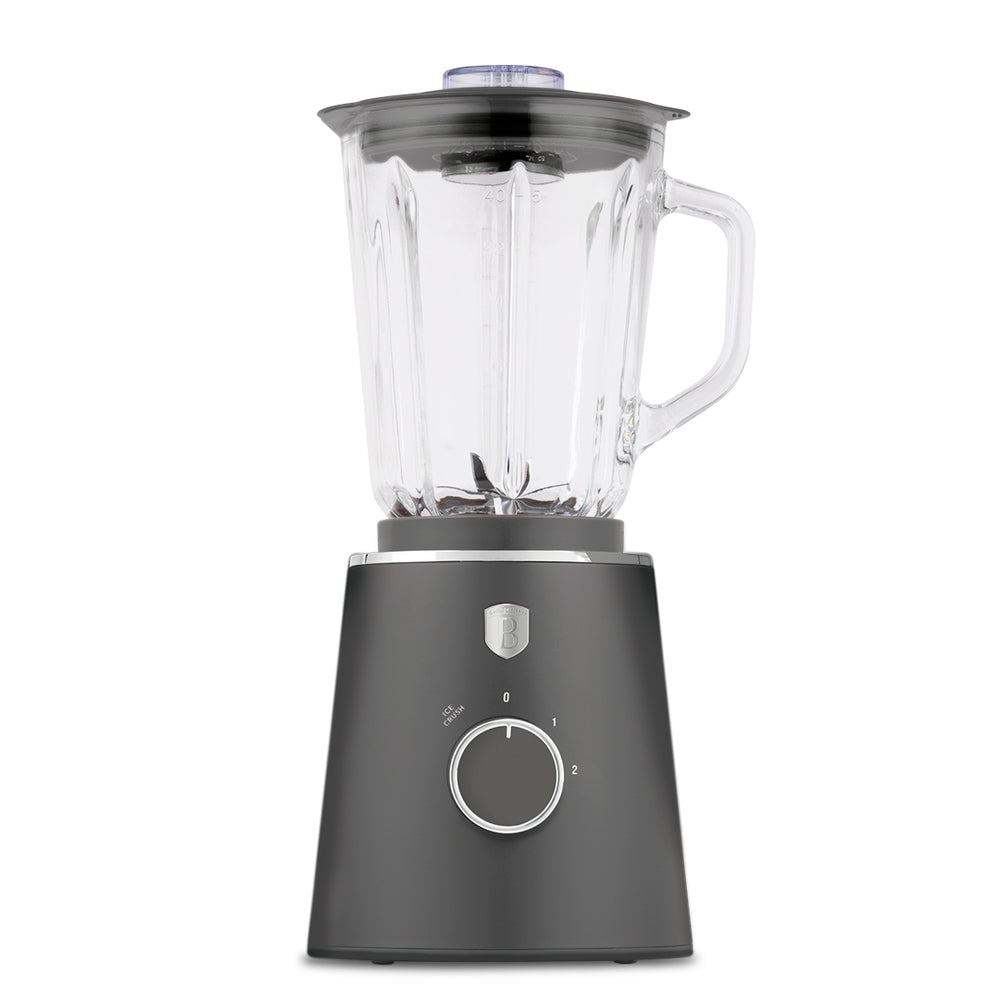 BerlingerHaus Blender Mat Antraciet - Glazen Kan - 1.5 Liter - 1000W
