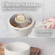 BerlingerHaus Pannenset Mat Crème 11-Delig - Kookpan ø 20, 24, 28 cm, Koekenpan ø 24, 28 cm & Steelpan ø 16 cm - Geschikt voor alle warmtebronnen