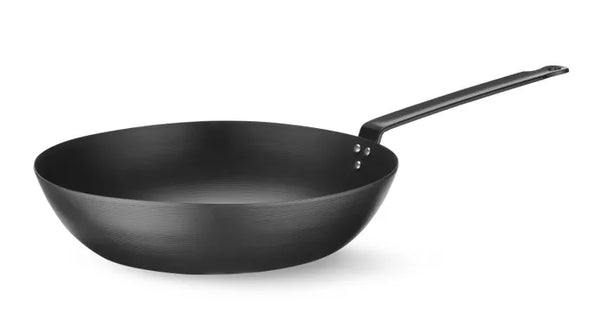Blackwell Wokpan Carbon Staal ø 30 cm - geschikt voor alle warmtebronnen - zonder anti-aanbaklaag
