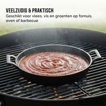 Blackwell Koekenpan met handvaten Cast Iron - Gietijzer - ø 20 cm - zonder anti-aanbaklaag
