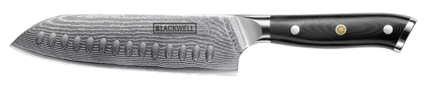 Blackwell Santokumes Japanse stijl - 67 lagen damaststaal - VG10 - 19 cm