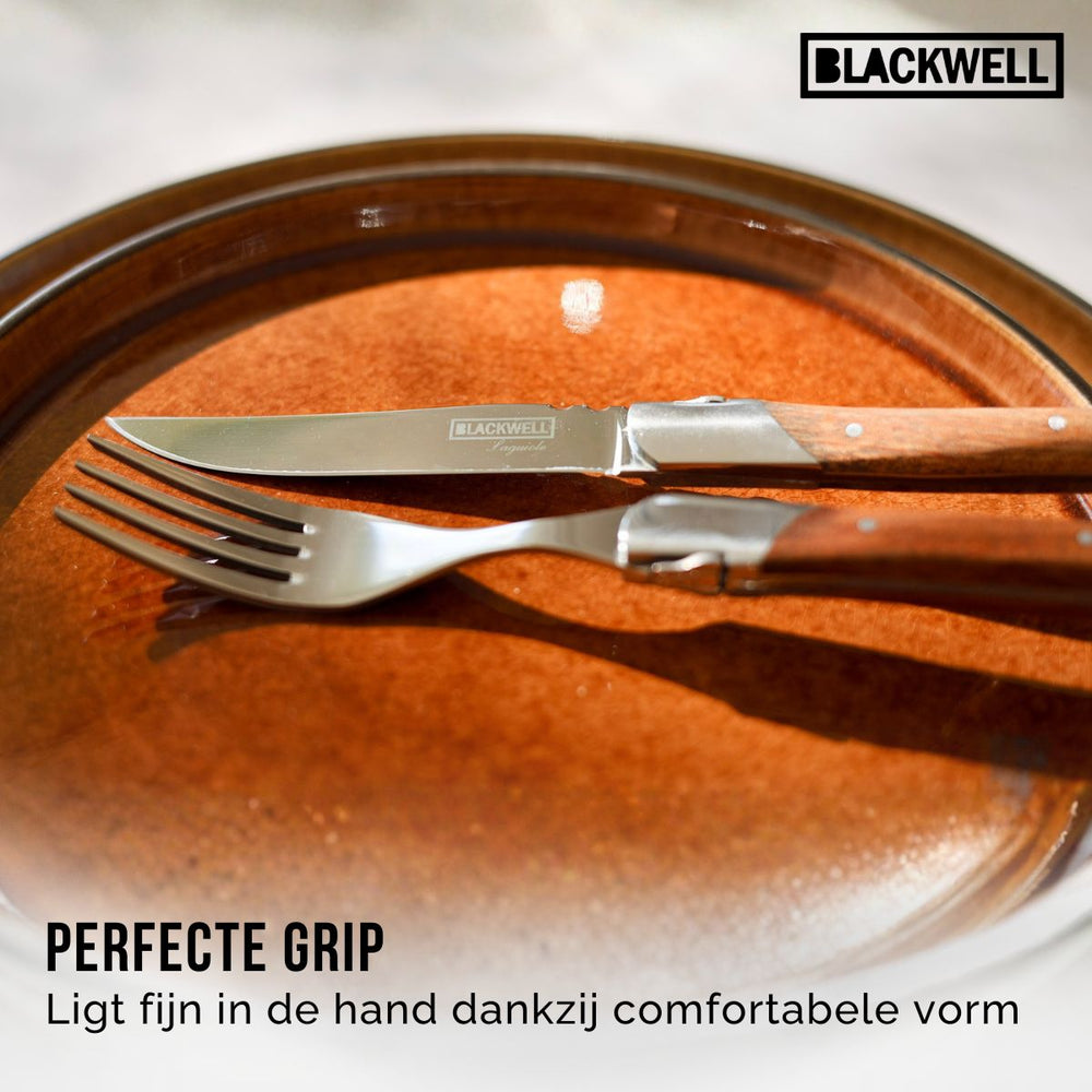 Blackwell Steakvorken Laguiole - Rozenhout - 6 Stuks