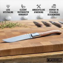 Blackwell Steakmessen Laguiole - Rozenhout - 6 Stuks
